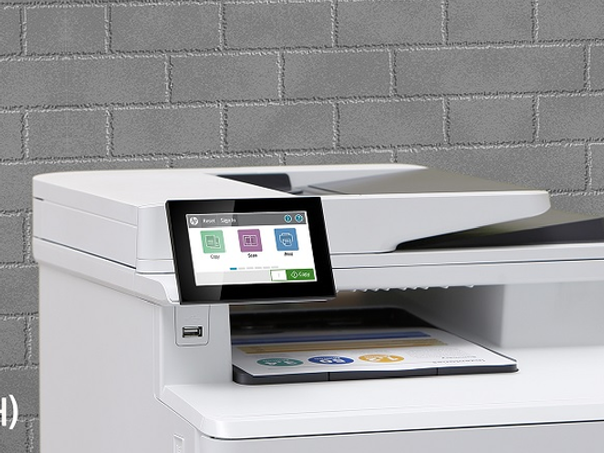 HP LaserJet Enterprise MFP M480f A4 Renkli Yazıcı - detay görünüm (panel)