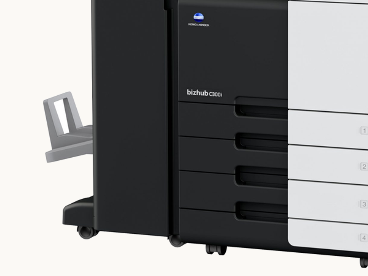 Konica Minolta bizhub C300i A3 Renkli Fotokopi - detay görünüm (tepsi)