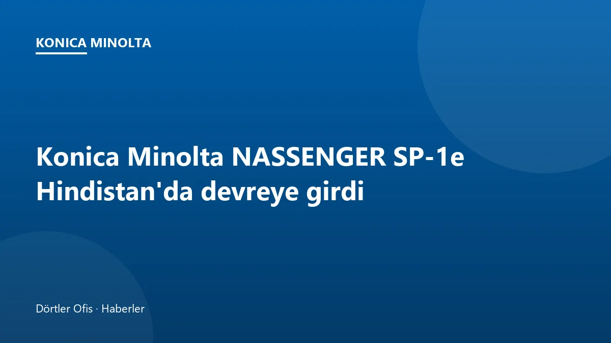 Konica Minolta NASSENGER SP-1e tek geçişli endüstriyel tekstil baskı makinesi