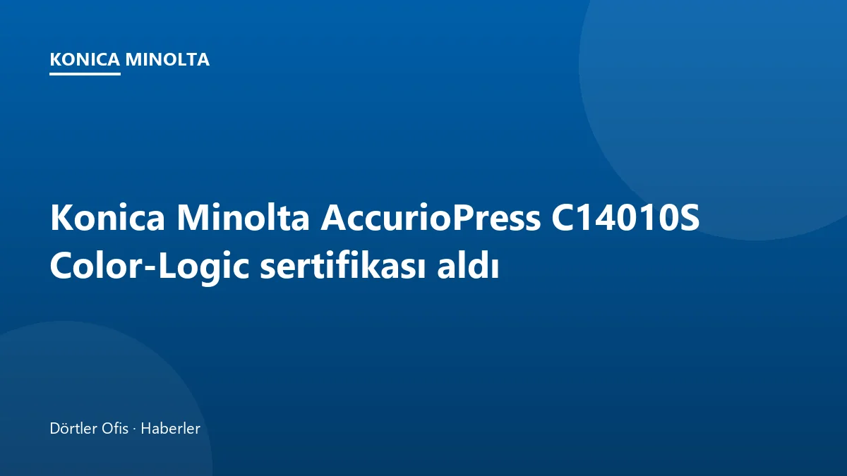 Konica Minolta AccurioPress C14010S dijital baskı presi ve metalik efekt örneği