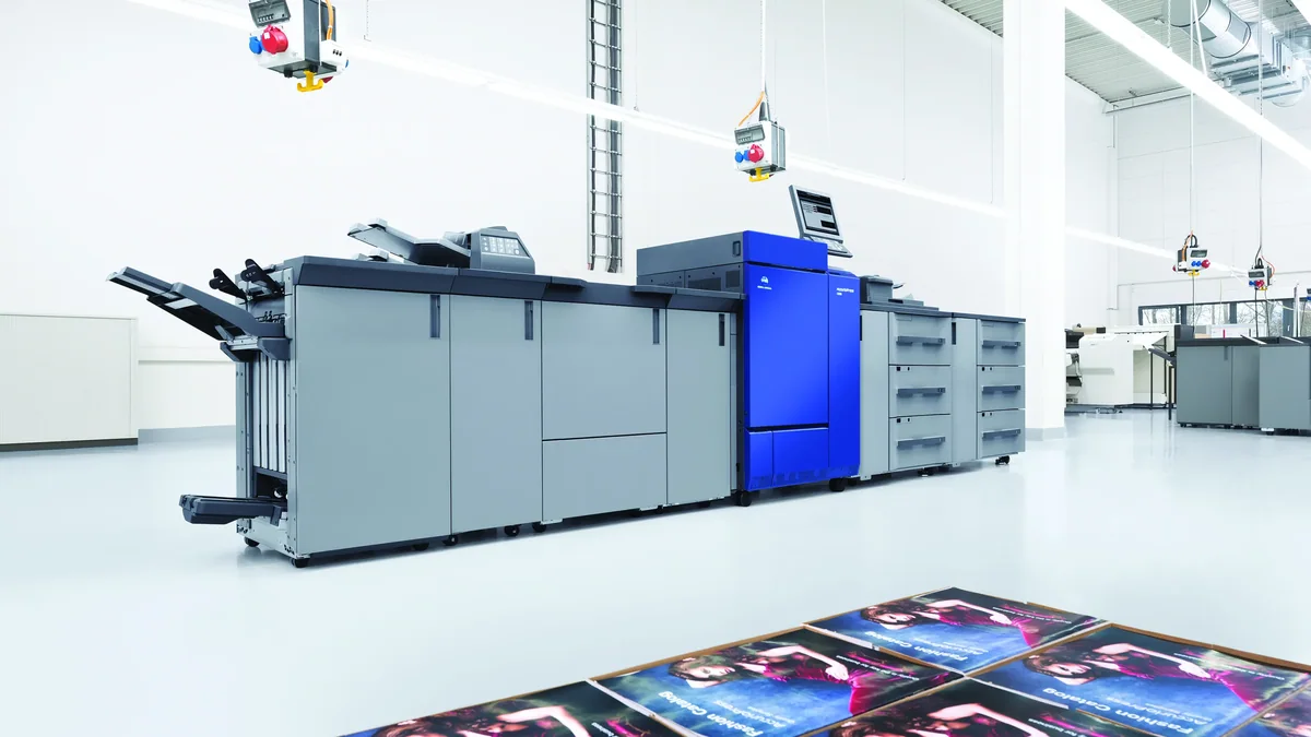 Konica Minolta Accurio Press C6100 üretim renkli dijital baskı makinesi
