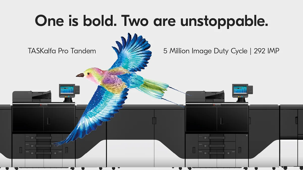 Kyocera TASKalfa Pro Tandem çift motorlu üretim tipi baskı presi