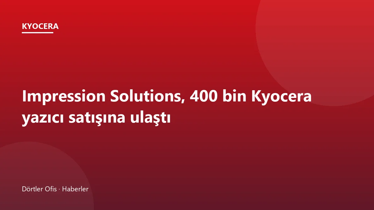 Kyocera yazıcı ve çok fonksiyonlu cihazlarını temsil eden ofis baskı görseli