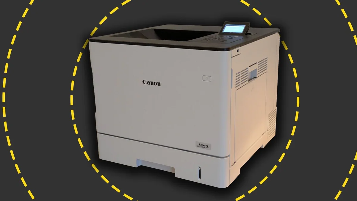 Canon i-SENSYS LBP732Cdw hızlı renkli lazer ofis yazıcısı, geniş kağıt tepsisi