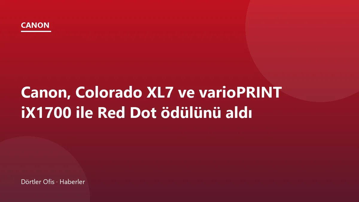 Canon Colorado XL7 geniş format UVgel baskı sistemi ve operatör paneli