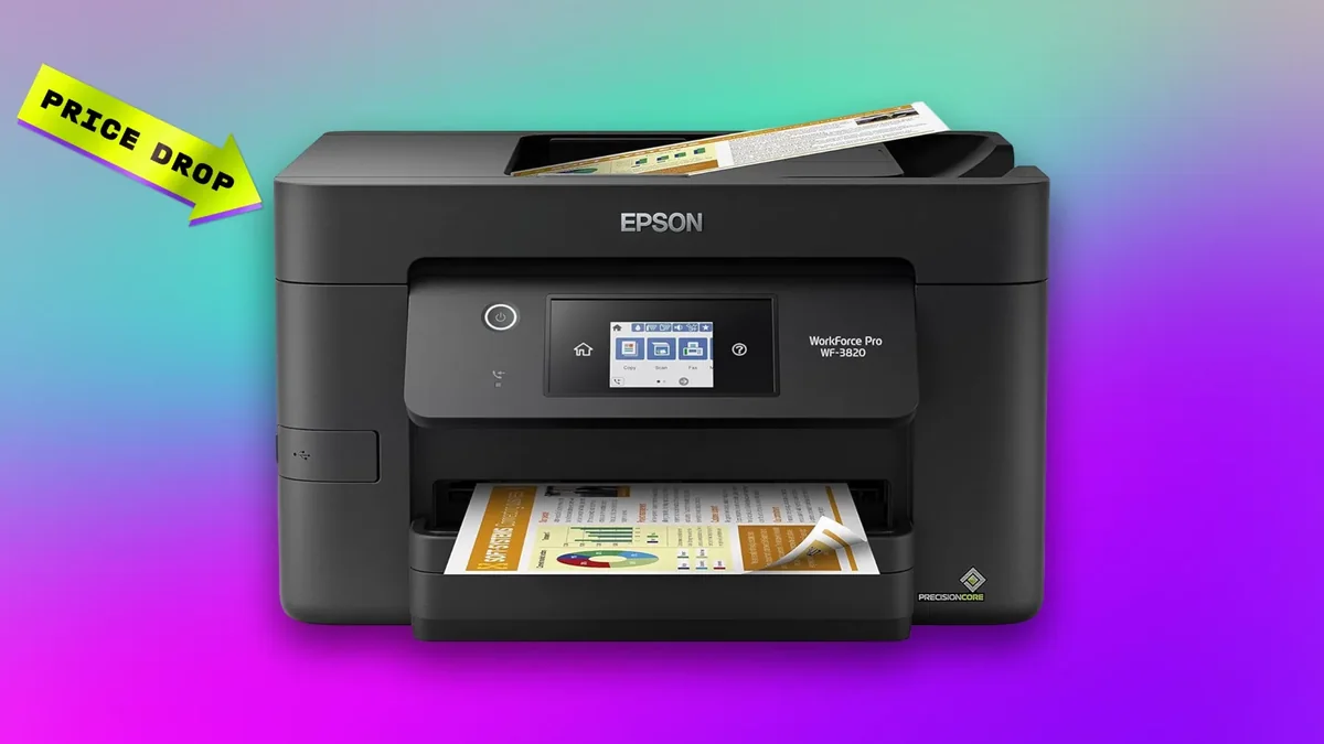 Epson WorkForce Pro WF-3820 kablosuz çok fonksiyonlu masaüstü yazıcı