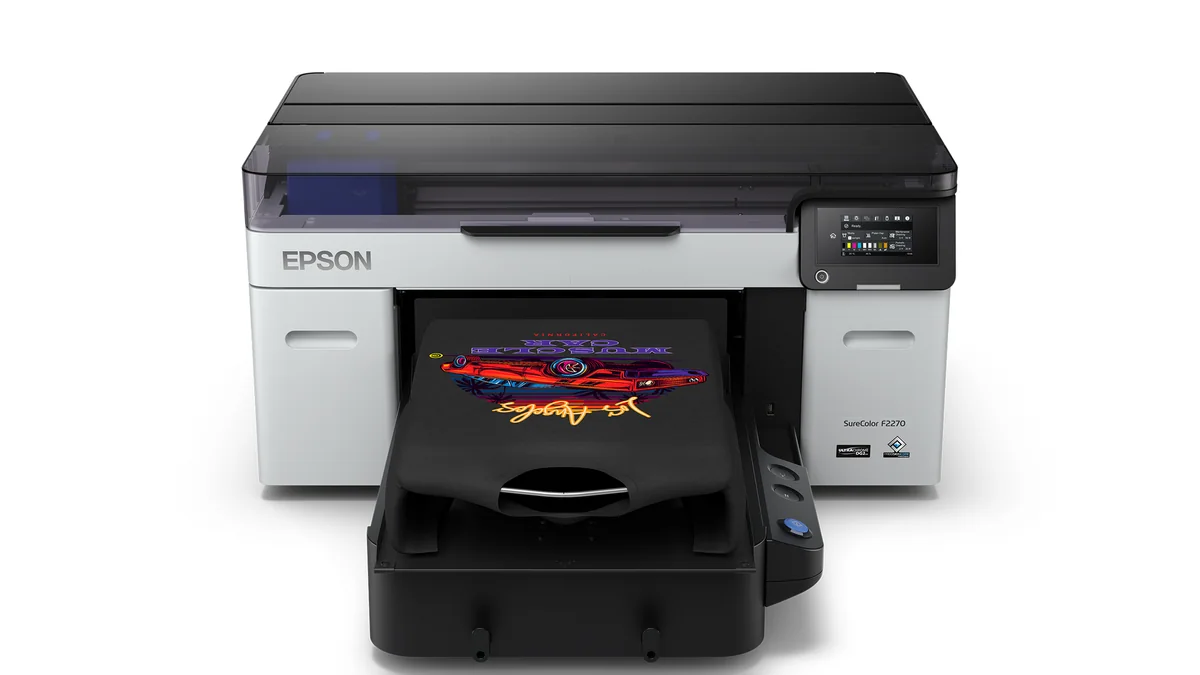 Epson SureColor F2270 hibrit DTG ve DTFilm giysi baskı makinesi