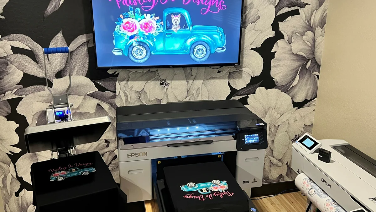 Epson SureColor F2270 hibrit kumaş ve transfer filmi baskı makinesi