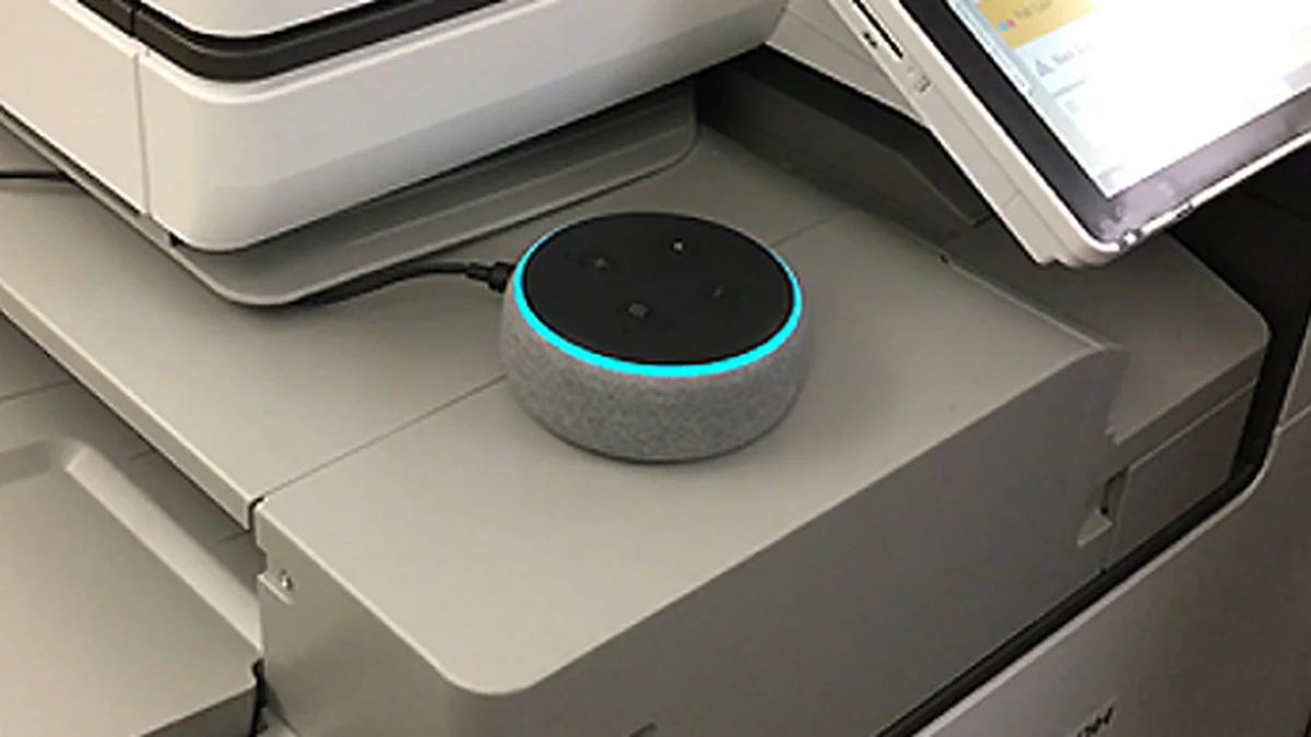 Ricoh IM serisi çok fonksiyonlu yazıcı ekranında sesli komut ayarları