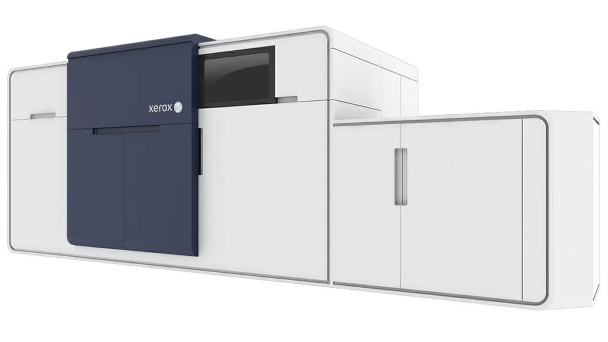 Xerox Rialto 900 MP mürekkep püskürtmeli baskı makinesi rulodan tabakaya üretim hattında
