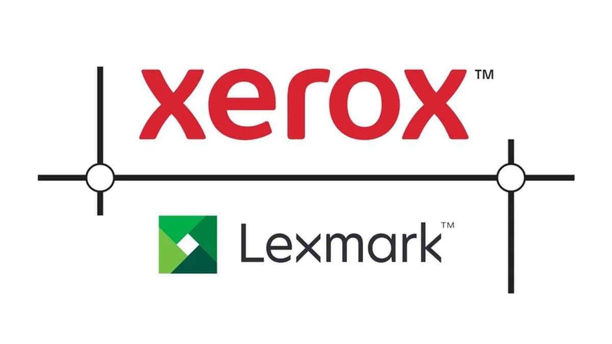 Xerox ve Lexmark satın alma anlaşmasına ilişkin kurumsal tanıtım görseli
