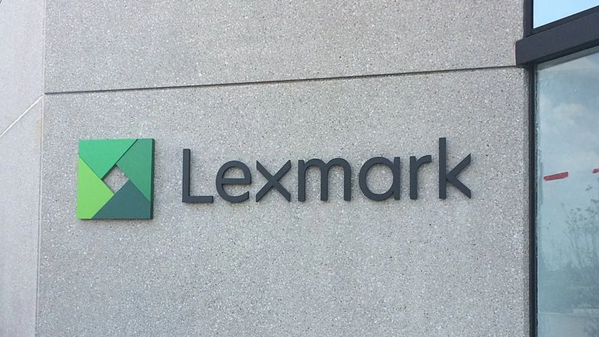 Xerox ve Lexmark logolarının yan yana yer aldığı satın alma duyurusu görseli