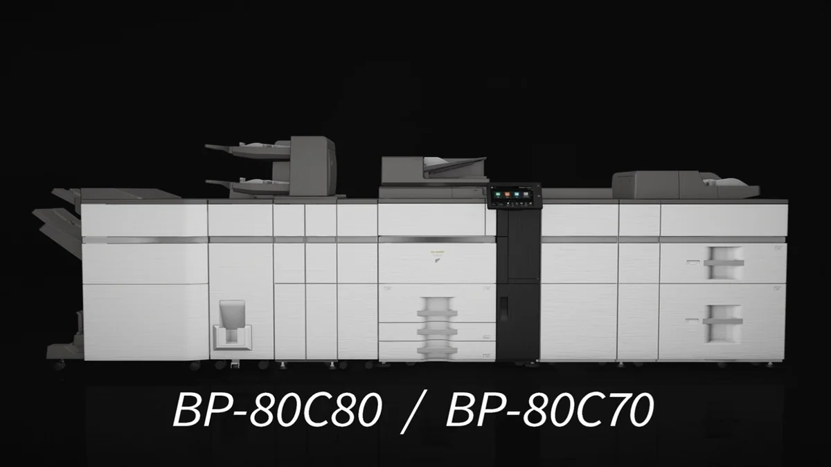 Sharp BP-80C70 ve BP-80C80 yüksek hızlı renkli ofis belge sistemleri
